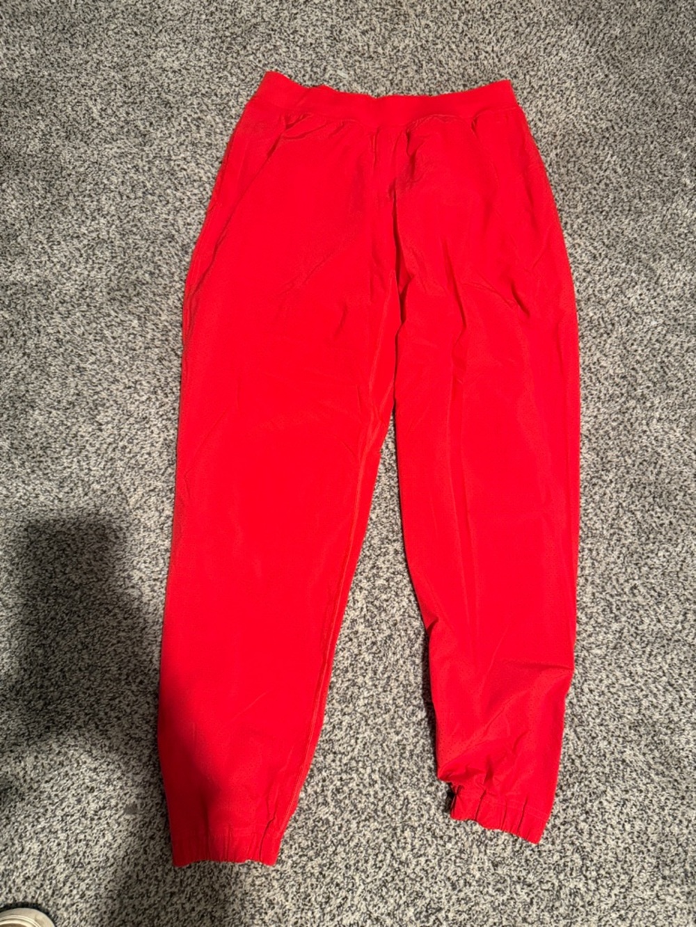 Lululemon red adapted state perforated joggers with Branded Tag